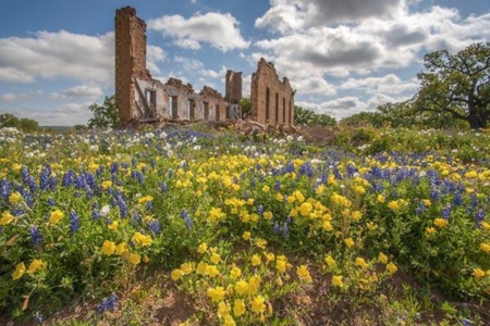 San Fernando Academy ruins - Pontotoc Texas