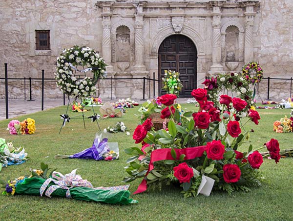 Flowers at the Alamo
