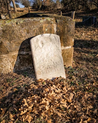 Damaged Headstone 1889