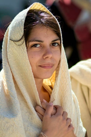 Woman in Shawl
