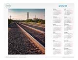Railroad Crosses Calendar